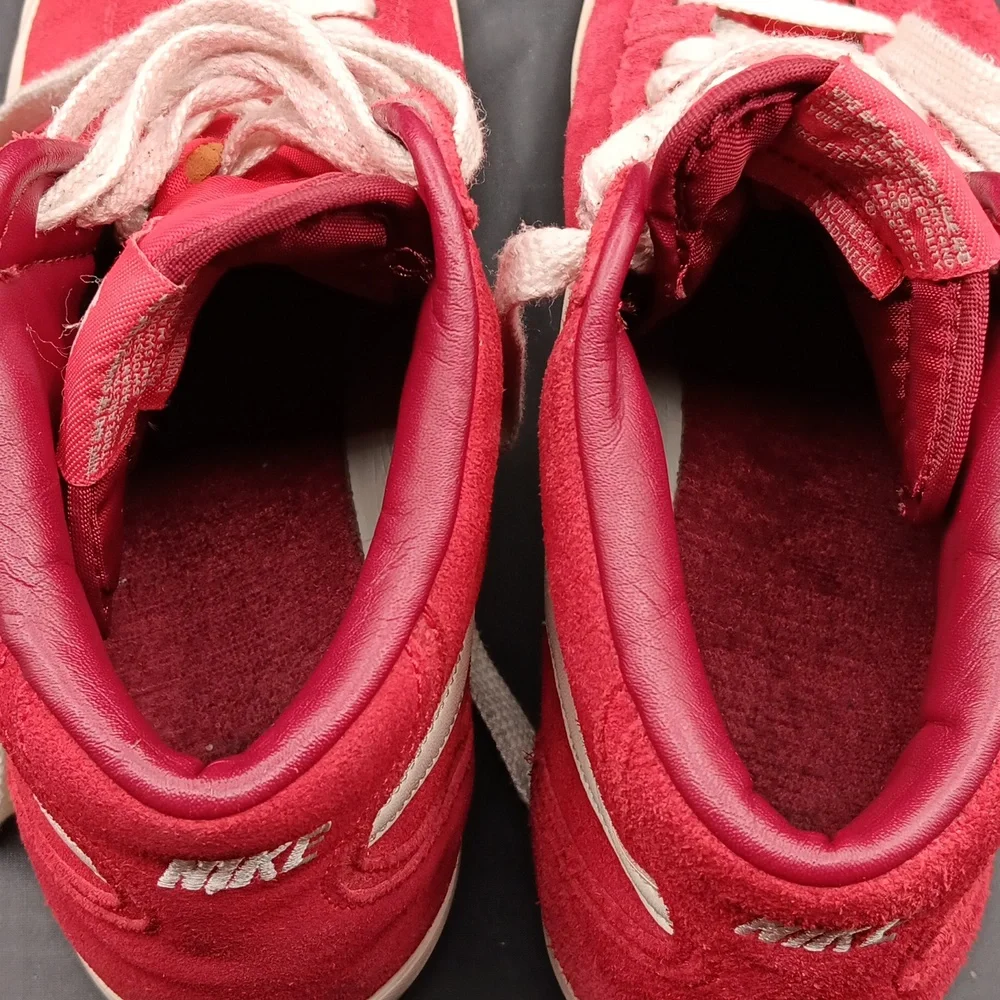 Nike Bruin Mid Gym Men's Sunlight Red/White Size 11 Shoes - Picture 7 of 7